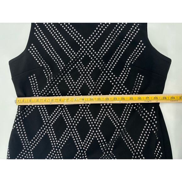 Tommy Hilfiger Dress Womens 18 Black Sleeveless Studded Sheath Stretchy Zip Up - Picture 15 of 16